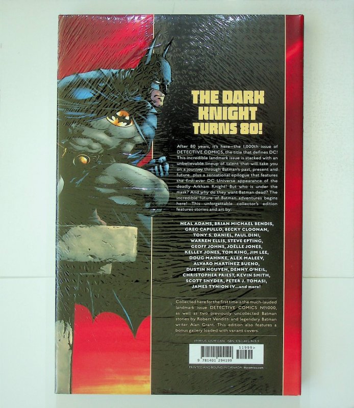 Batman Detective Comics #1000 Deluxe Edition DC Comics Jim Lee HC