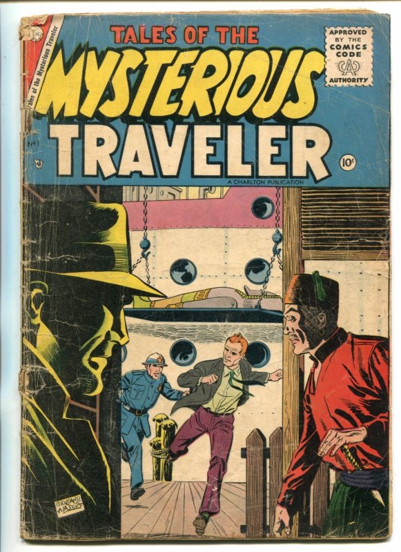 TALES OF THE MYSTERIOUS TRAVELER #1-1956-EGYPTOLOGY-DICK GIORDANO COVER-good 