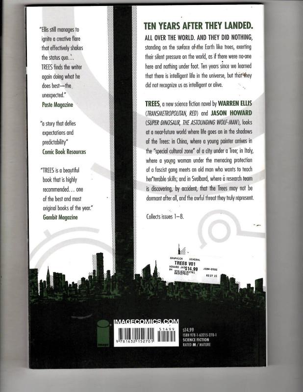Trees Vol. # 1 Image Comics TPB Graphic Novel Comic Book Warren Ellis Howard MF5