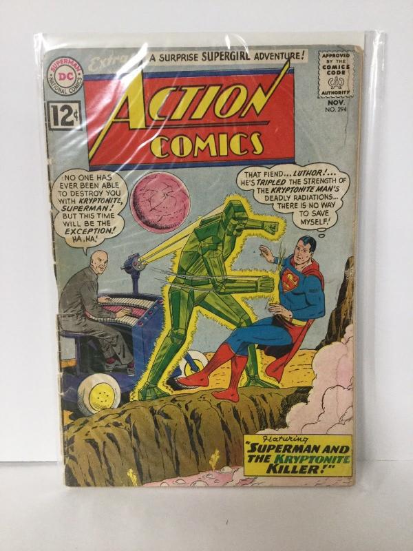 Action Comics 294 No Back Cover DC Comics SA