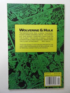 Wolverine Battles the Incredible Hulk FN Condition!