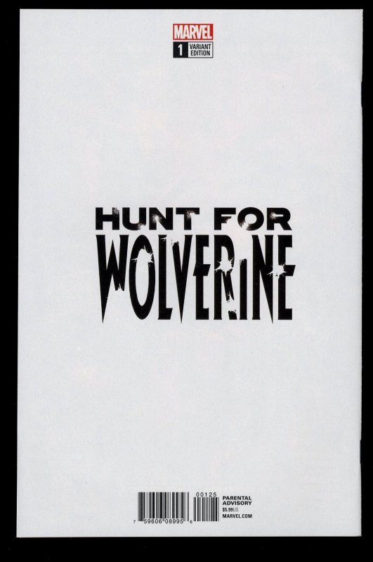 Hunt for Wolverine #1 NM/M 9.8 Campbell Black and White Variant