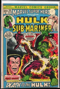 Marvel Super-Heroes #33 (1972) Namor the Sub-Mariner