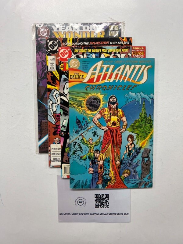 4 DC Comics Chase # 1 + Blasters # 1 + Wonder Woman # 4 + Atlantis # 1 87 JS46