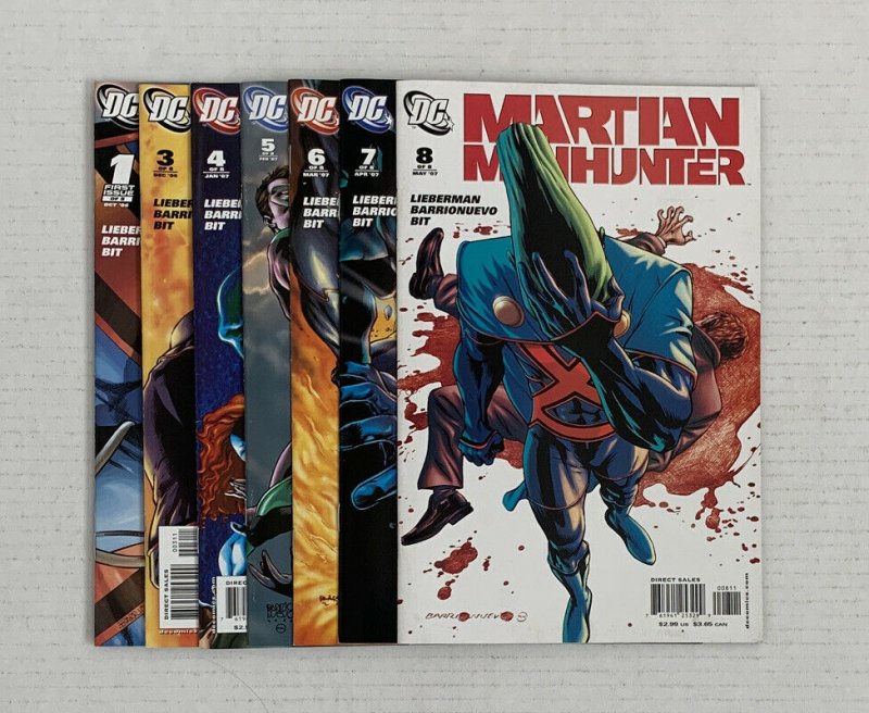 Martian Manhunter #1 & 3-8 Lot Of 7