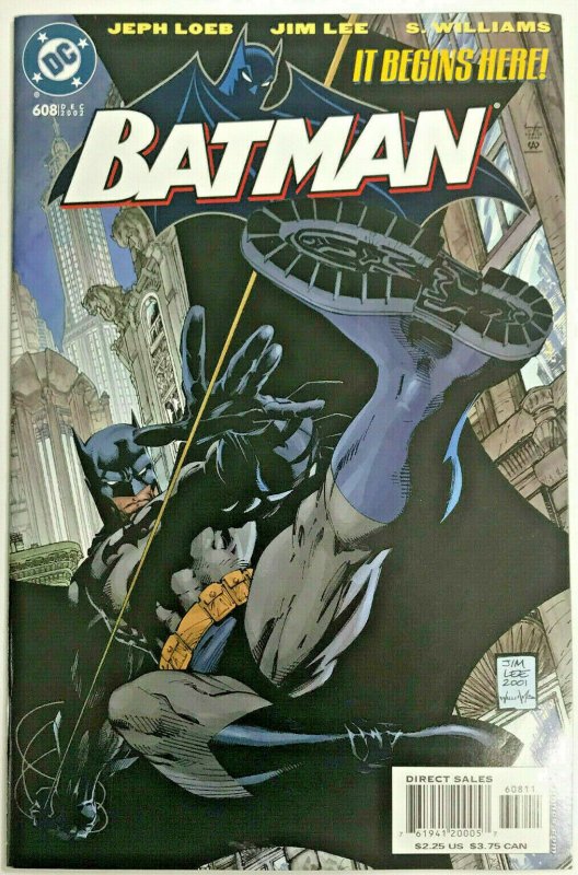 BATMAN#608 NM 2002 JIM LEE ART 'HUSH' BEGINS DC COMICS 