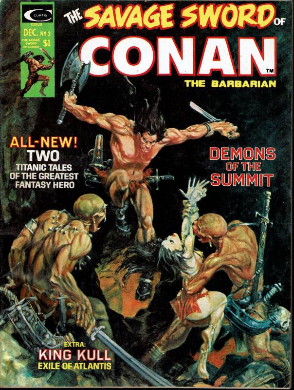 Savage Sword of Conan #3 - Early Conan Magazine - 6.0 or Better