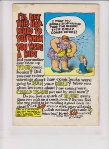 Zap Comix #0 VG (2nd) print apex ROBERT CRUMB underground comix