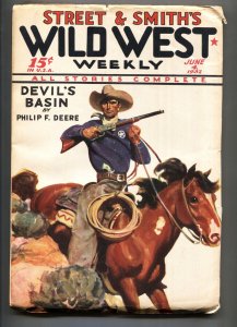 Wild West Weekly 6/4/1932-Senor Red Mask appears-PULP-HIGH GRADE!