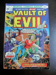 Vault of Evil #17 (1975) FN Marvel Comics Grave Undertaking Book-382