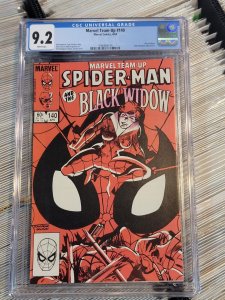 CGC 9.2 Marvel Team Up #140 Spider-man Black Widow Comic Book 1984 Klaus Janson