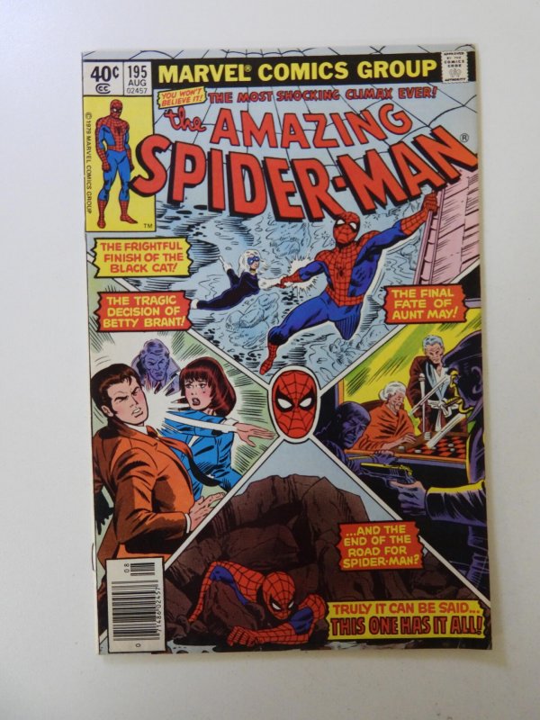 Amazing Spider-Man #195 2nd appearance of Black Cat FN- condition