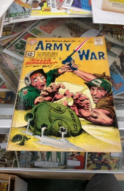 Our Army at War #114 (1962) Mid-Grade VG/FN Sgt. Rock cover wow! Kubert Art