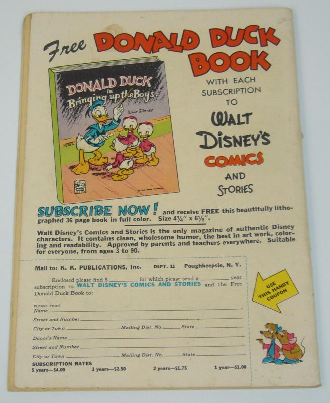 Walt Disney's Comics and Stories #134 VG+ 1st appearance of the beagle boys 1951