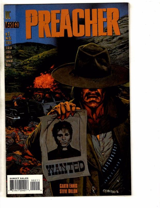 Preacher # 2 FN/VF 1st Print DC Vertigo Comic Book AMC TV Show Hot Series CR24