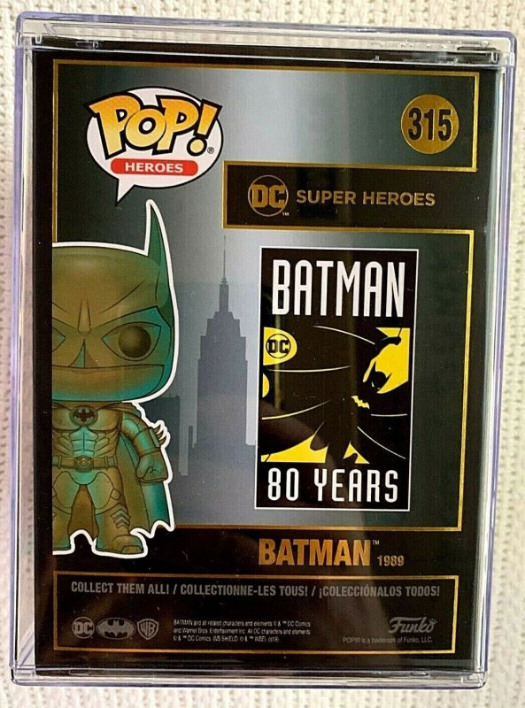 ?~FUNKO~BATMAN #315~?~SPECIAL EDITION  BATMAN 1989 PATINA w/HARD PROTECTOR~?