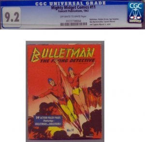 Mighty Midget Comics #11-A - Bulletman (1942) CGC 9.2 NM-