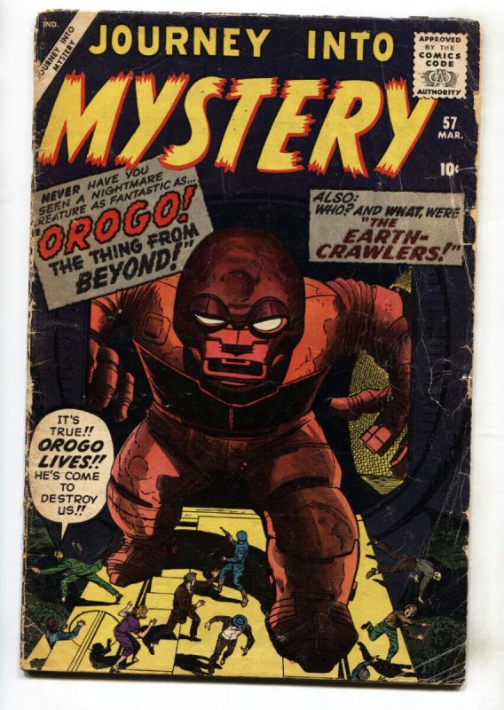 JOURNEY INTO MYSTERY #57 1960-KIRBY & DITKO-PRE-HERO MARVEL