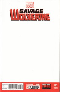 Savage Wolverine #1 Blank Cover (2013) Wolverine