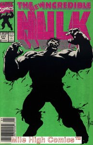 HULK  (1962 Series) (#1-6, #102-474, #600-635)(INCREDIB #377 NEWSSTAND Good