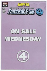 Fantastic Four # 21 Wednesday Variant NM Marvel