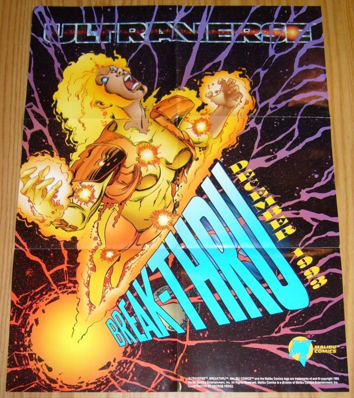 Break-Thru #1-2 VF/NM complete series + poster george perez  malibu ultraverse 