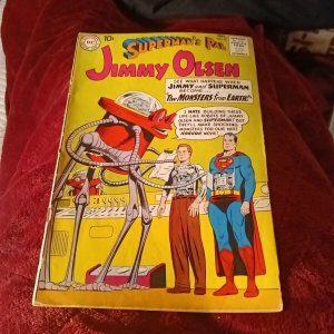 1960 Superman's Pal JIMMY OLSEN #47 robot sci-fi cover silver age  superhero