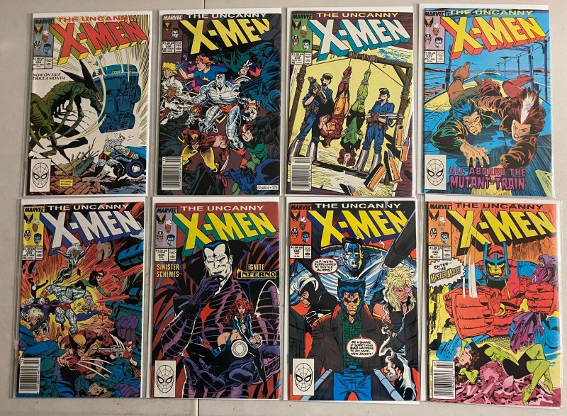 Uncanny X-Men lot #200-247 Marvel (6.0 FN) 33 different books (1985 to 1989)