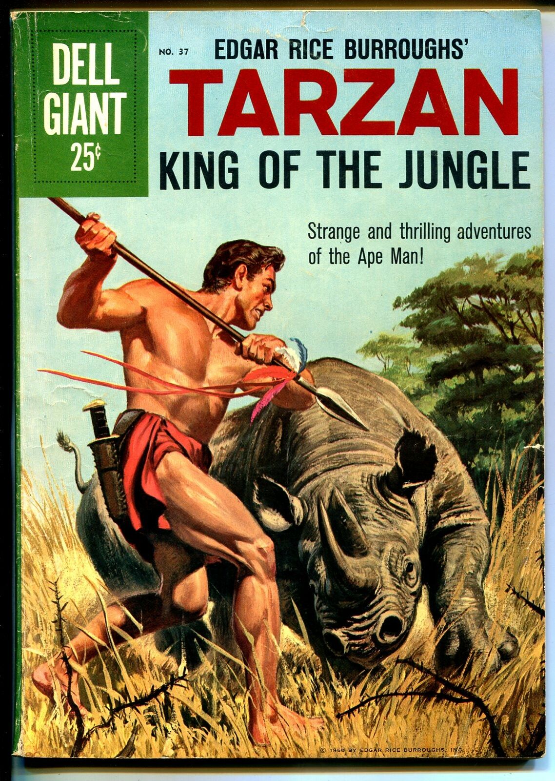 Tarzan King Of The Jungle 37 1960 Jesse Marsh Jungle Thrills Erb