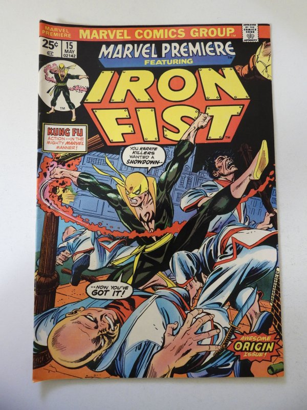 Marvel Premiere #15 (1974) 1st App of Iron Fist! VF- Condition MVS Intact!