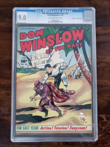 Don Winslow of the Navy 56 CGC 9.0 Crowley Pedigree/File copy old Pedigree label
