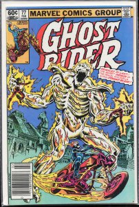 Ghost Rider #77 Newsstand Edition (1983) Ghost Rider