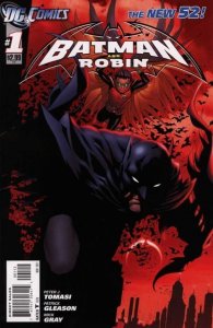 Batman and Robin (2011) #1 FN/VF Second Printing Variant Cover The New 52!