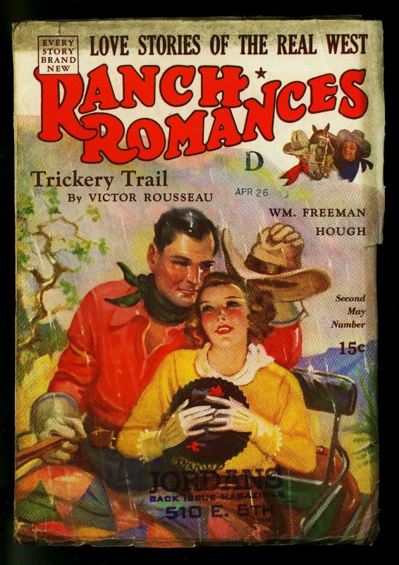 Ranch Romances Pulp 2nd May Number 1940-Victor Rousseau- VG