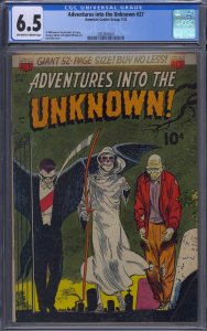 ADVENTURES INTO THE UNKNOWN #27 CGC 6.5 KEN BALD