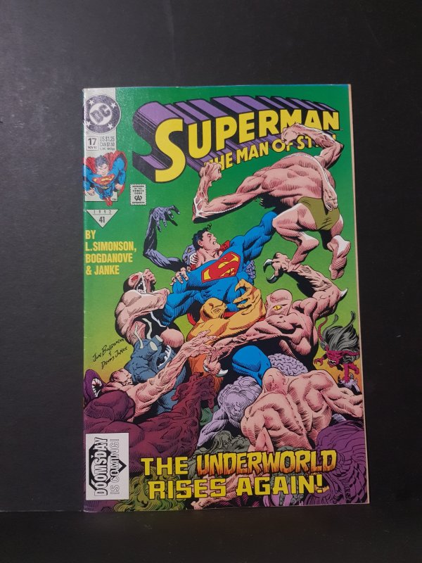 Superman: The Man of Steel #17 Direct Edition (1992)