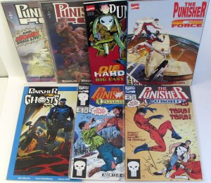 The Punisher Lot of 7 #66, 68, Ghosts, G Force, Die Hard, POV 1, 3 Marvel 1992