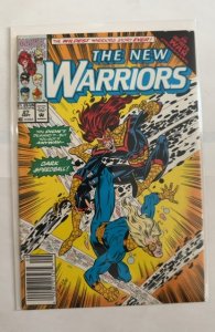 The New Warriors #27 NEWSSTAND EDITION *Unofficial app of The Simpsons (real)