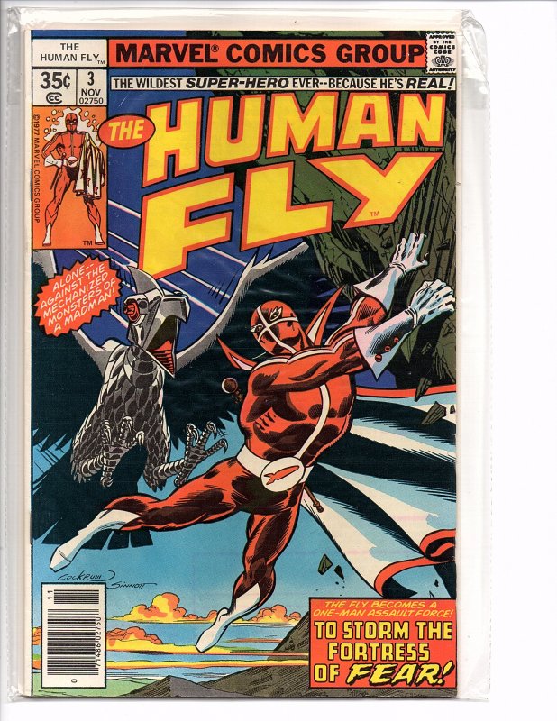 Marvel Comics The Human Fly #3 Dave Cockrum Bill Mantlo Joe Sinnott Lee Elias