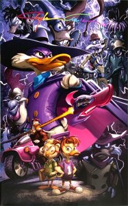 DarkWing Duck #1 MEGACON Clayton Crain Rainbow Signed Virgin Exclusive Cover NM.