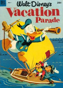 Walt Disney's Vacation Parade #4 GD ; Dell | low grade comic 1953 Donald Duck