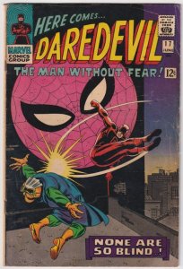 Daredevil #17 (1966) Spider-Man crossover by John Romita