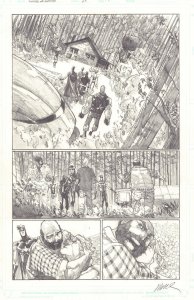 Avengers: The Initiative #25 p.1 - Pencil Splash - 2009 art by Humberto Ramos