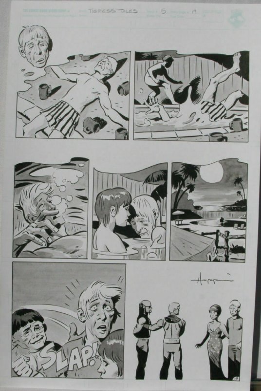 TIGRESS TALES #5 Original Mike Hoffman art, Page #19, Signed, published