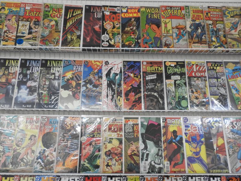 Huge Lot 120+ Comics W/ Superman, Robin, Tarzan+ Avg Fine- Condition!!