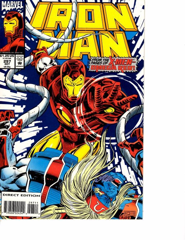 Lot Of 2 Marvel Comic Book Iron Man #297 and Invaders #15  KS11