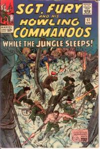 SERGEANT FURY 17 VG April 1965 COMICS BOOK