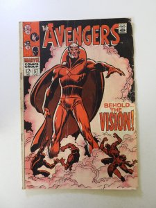 The Avengers #57 (1968) 1st appearance of Vision GD condition