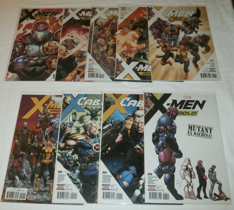 X-Men Blue #1-4,8-13+/X-Men Gold #1-6 2017 Prime, Cable comic book lot of 22