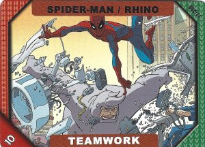 2001 Marvel Recharge: Teamwork - Spider-Man/Rhino